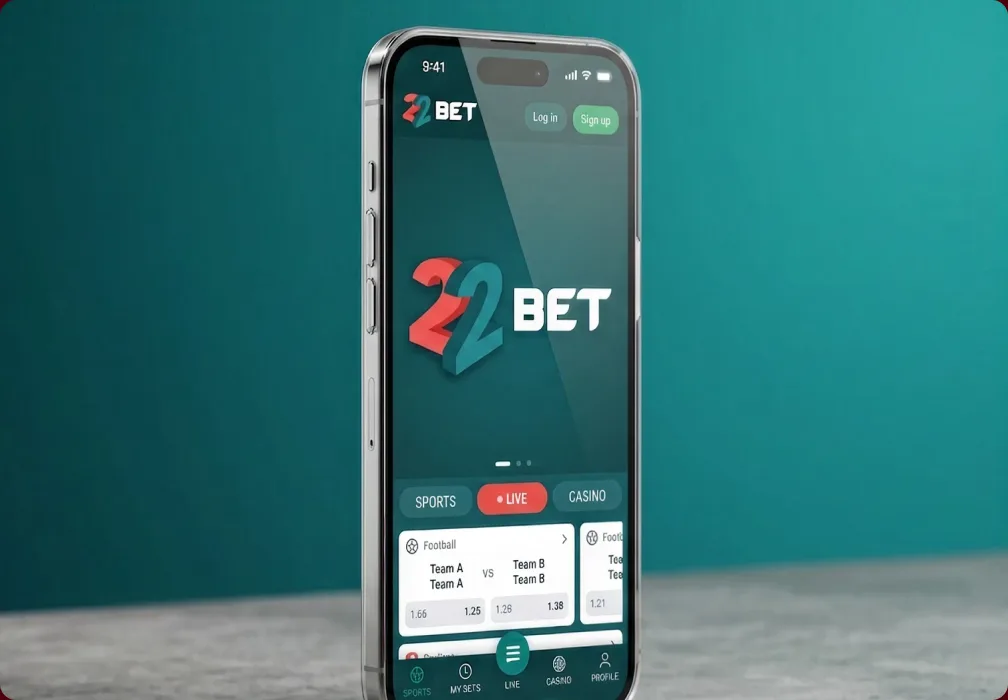 22Bet on mobile