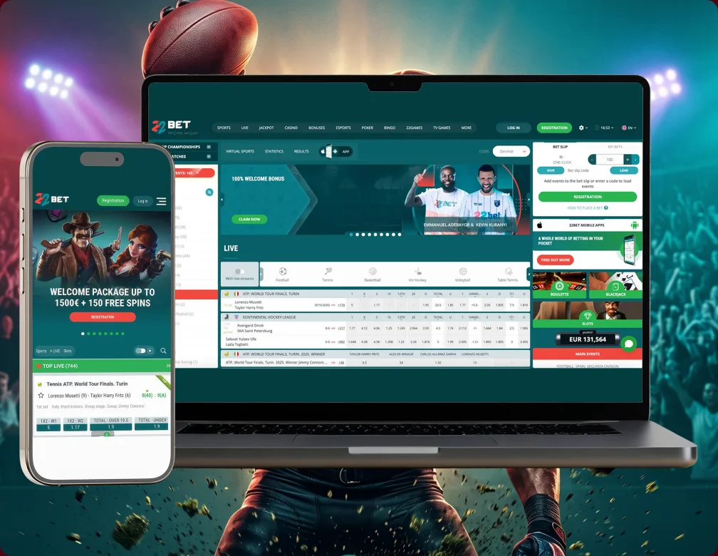 Registering on 22Bet